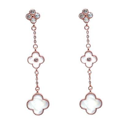 The White Marble Earrings