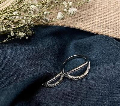 Sterling Silver 925 Double Finger Ring