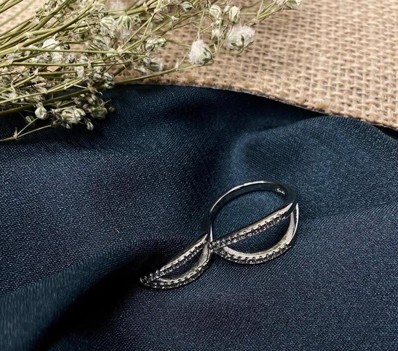 Sterling Silver 925 Double Finger Ring Sterling Silver 925 Double Finger Ring