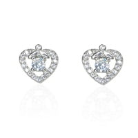 The Heart Solitaire Earrings The Heart Solitaire Earrings