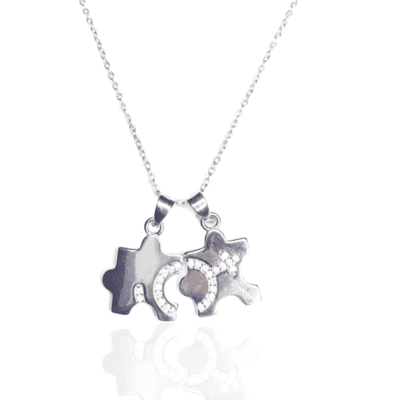 Sterling Silver 925 The Yin & Yang Couple Pendant