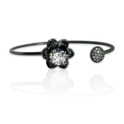 The Matte Black Solitaire Bracelet