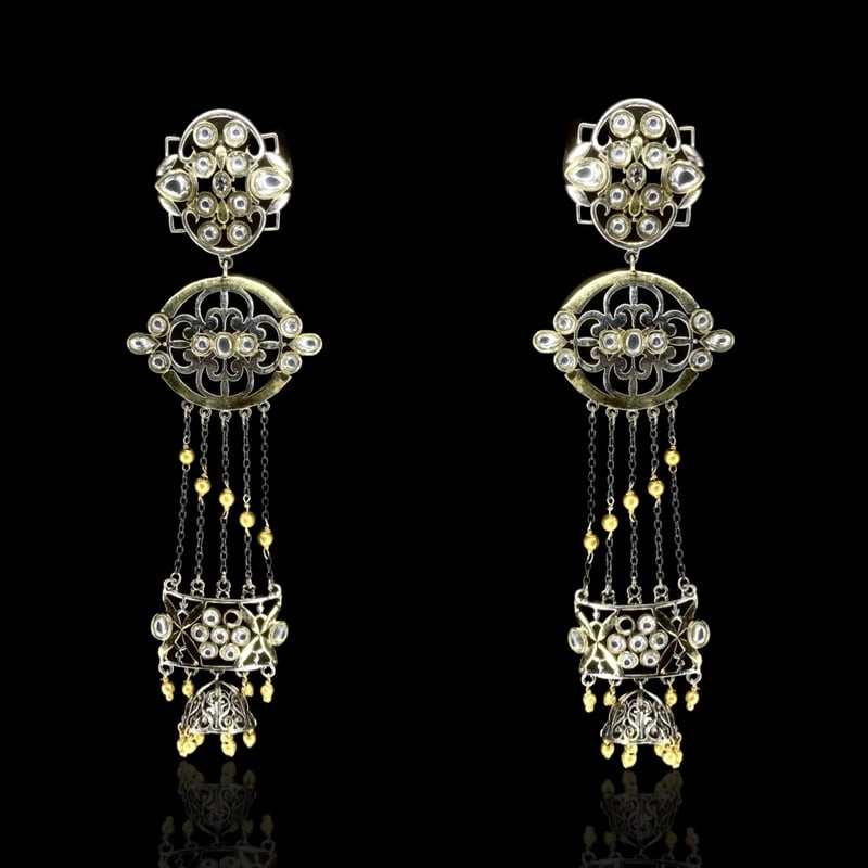 The Antique Silver 925 Amrapali Long Beads Earrings The Antique Silver 925 Amrapali Long Beads Earrings