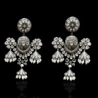 The Antique Silver 925 Amprapali Grey Goddess Earrings The Antique Silver 925 Amprapali Grey Goddess Earrings