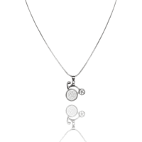 Sterling Silver 925 The Silver Cycle Pendant