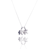 Sterling Silver 925 The Yin & Yang Couple Pendant
