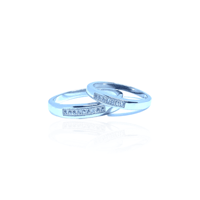 Sterling Silver 925 The Single Liner Couple band