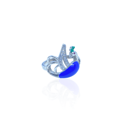 Sterling Silver 925 The Peacock RIng