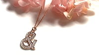 The Rose Gold & Pendent With Link Chain