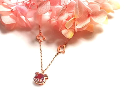 The Small Bunny Pendant with Link Chain