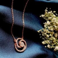 The Life Circle Pendant with Link Chain The Life Circle Pendant with Link Chain