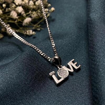 Sterling SIlver Love Pendant