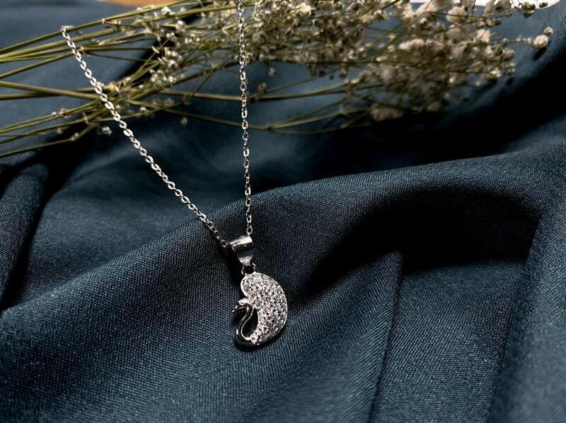 The Crystal Swan Pendant The Crystal Swan Pendant