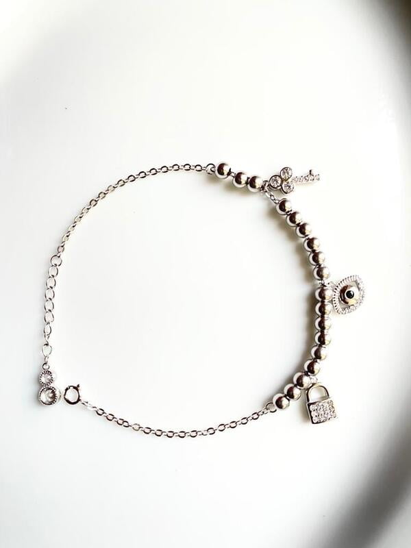 The Devils Eye Lock and Key Bracelet The Devils Eye Lock and Key Bracelet