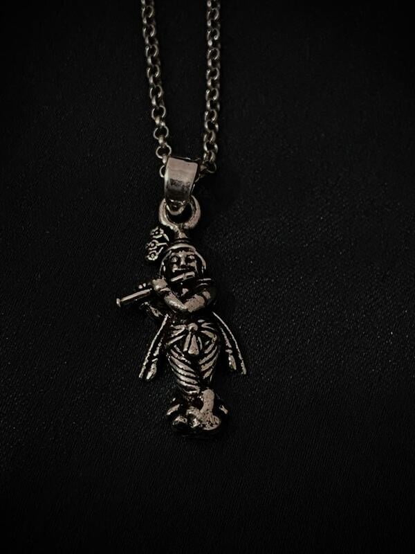 The Lord Krishna Pendent with link chain The Lord Krishna Pendent with link chain