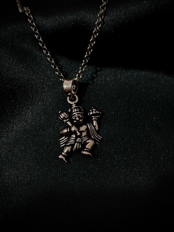 The Lord Hanuman Pendant with link chain The Lord Hanuman Pendant with link chain