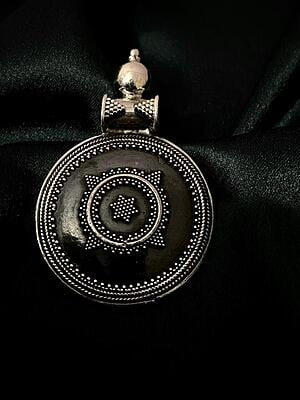 The Oxidised CIrcle Of life Pendent