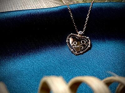 The Universal Bond Rose Gold Pendent with link chain