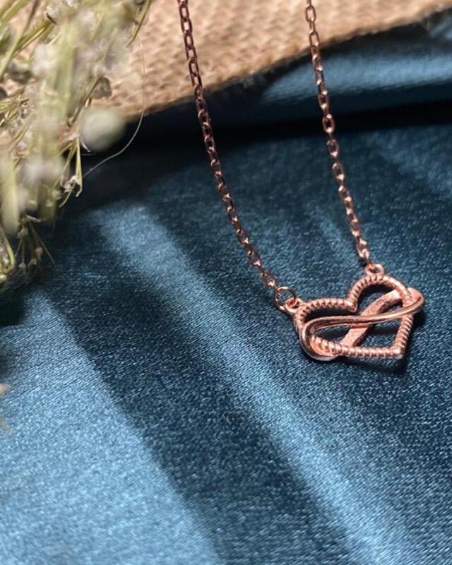 The Love Infinity Pendant With Link Chain The Love Infinity Pendant With Link Chain