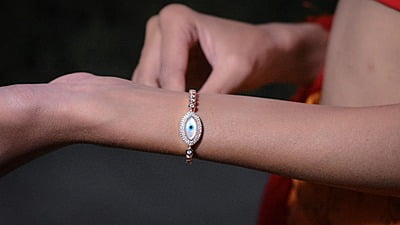 Evils Eye Rose Gold Bracelet