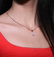 The Rose Gold Water Drop Pendant Set The Rose Gold Water Drop Pendant Set