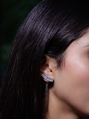 Silver Climber Earrings