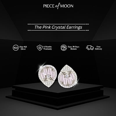 The Pink Crystal Earrings