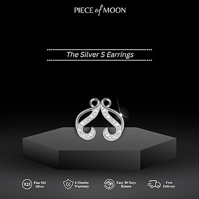 The Silver S Earrings