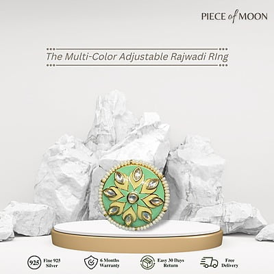 The Multi Color Adjustable Rajwadi RIng