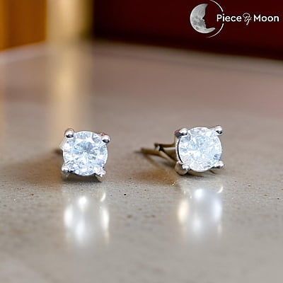 Sterling Silver Zircon Studs Earrings