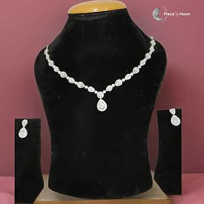 Diamond Droplet Necklace + Bracelet + Ring