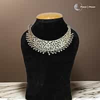 The White Moti Oxidised Chokar The White Moti Oxidised Chokar